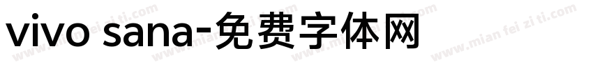 vivo sana字体转换